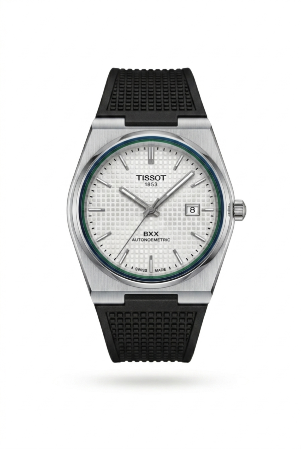 Tissot PRX Inspired Edition – Elegant White Waffle Dial & Stealth Black Sport