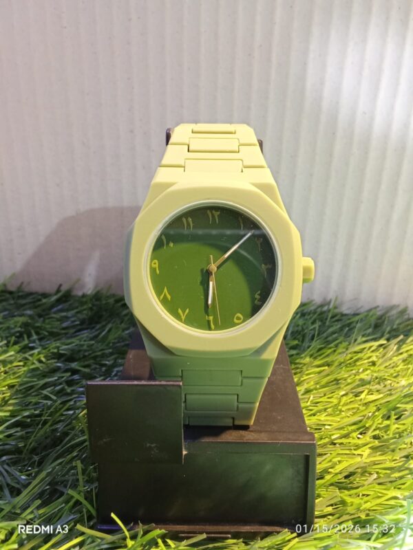 Aura Pastel Mint – Arabic Edition Integrated Matte Watch