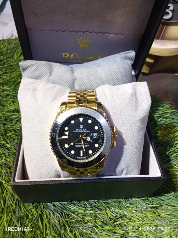 Rolex GMT-Master II – Full Gold Edition with Black Dial