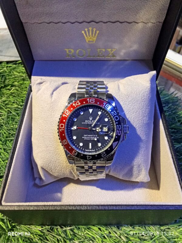 Rolex GMT-Master II Inspired "Pepsi" – Iconic Red & Blue Bezel with Jubilee Bracelet