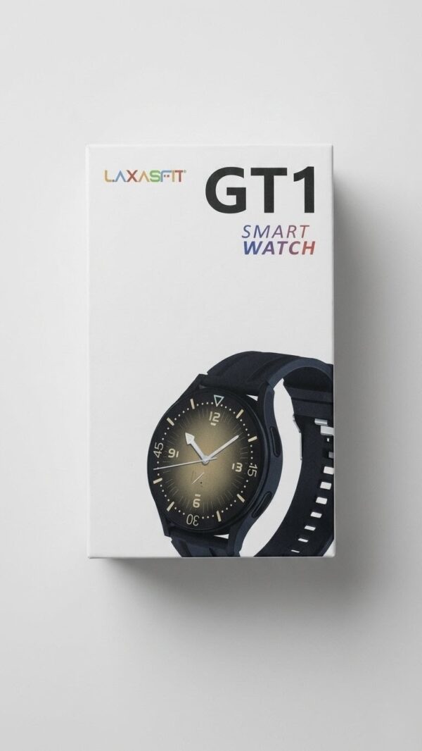 Laxasfit GT1 Smart Watch – Sleek Fitness & Lifestyle Tracker (Black)