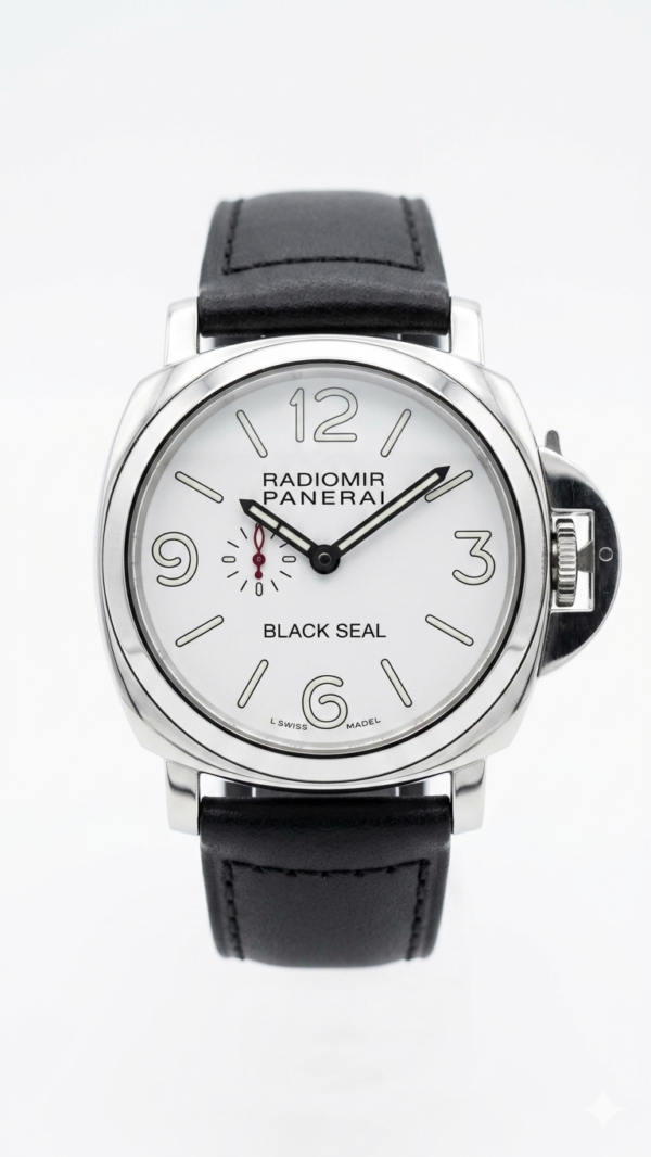 Radiomir Panerai Black Seal – White Dial with Leather Strap